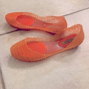 Melissa Campana jelly ballet flats, size 8